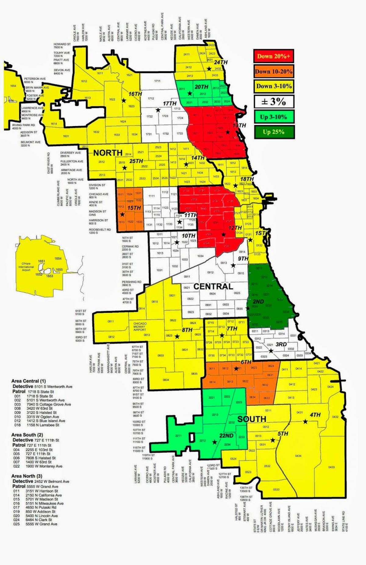 Chicago polisen brott karta