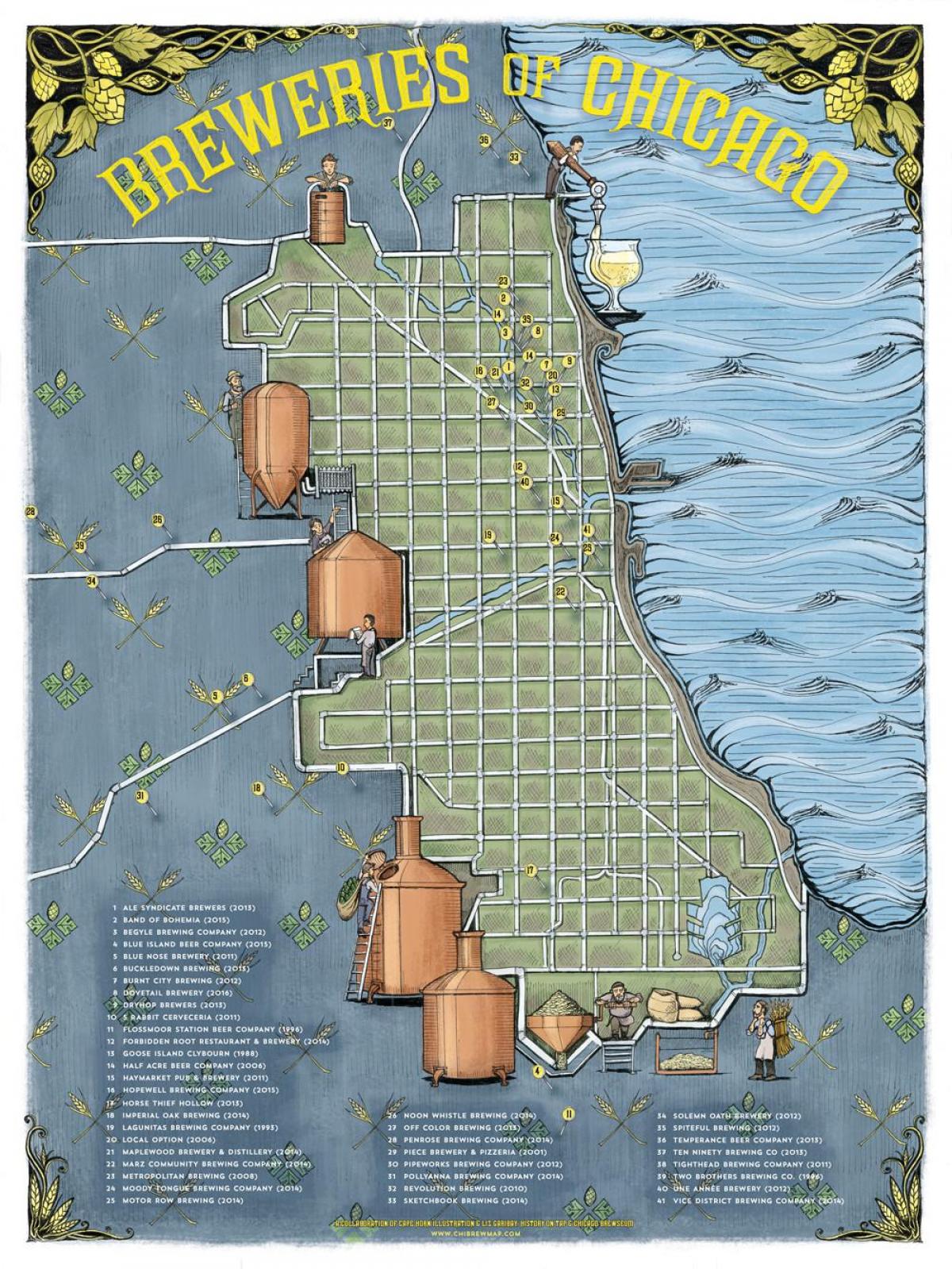 Chicago öl karta