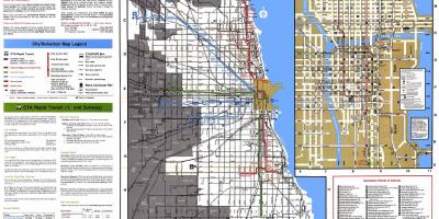 Busslinjer Chicago karta