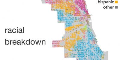 Karta över Chicago etnicitet