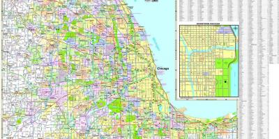 Karta över Chicago motorvägar