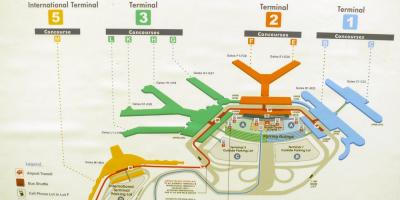 Karta över O Hare terminaler
