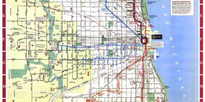 Karta över Chicago stadens gränser