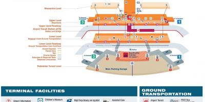 Karta över O Hare terminal 2