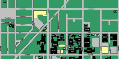 Karta över UIC-west campus