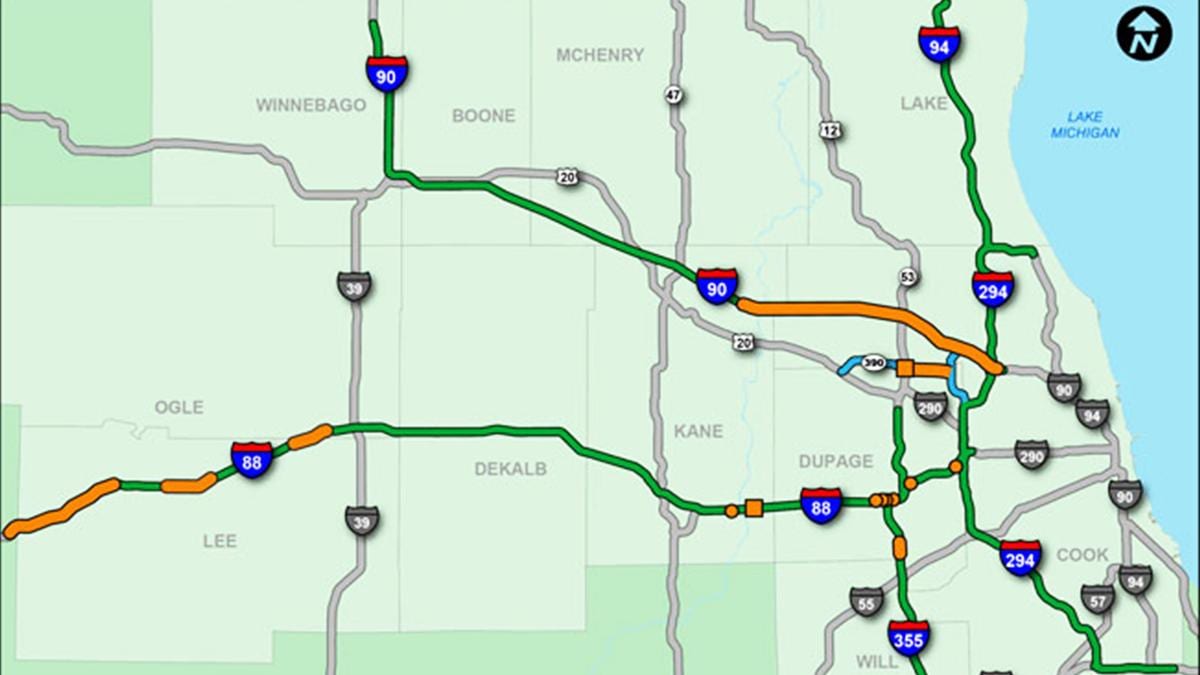 Chicago tollway karta