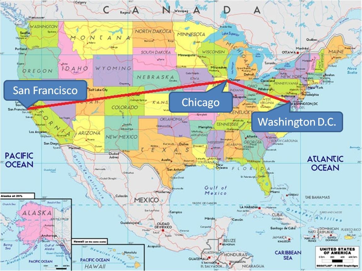 Chicago USA karta
