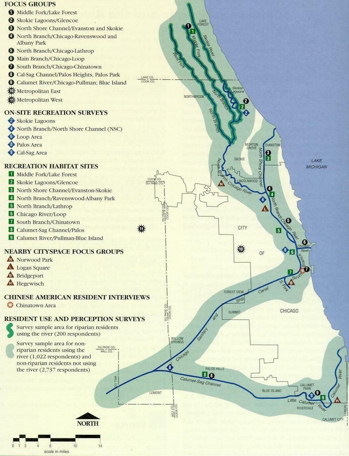 map chicago river        <h3 class=