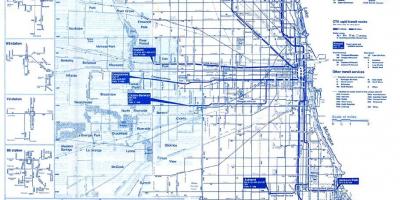 Chicago bus-system karta
